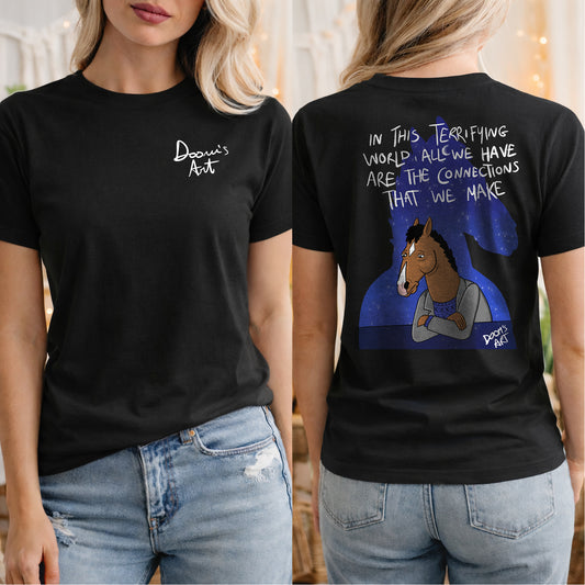 T-SHIRT CAR BO NERE stampa fronte e retro #chooseurcolor