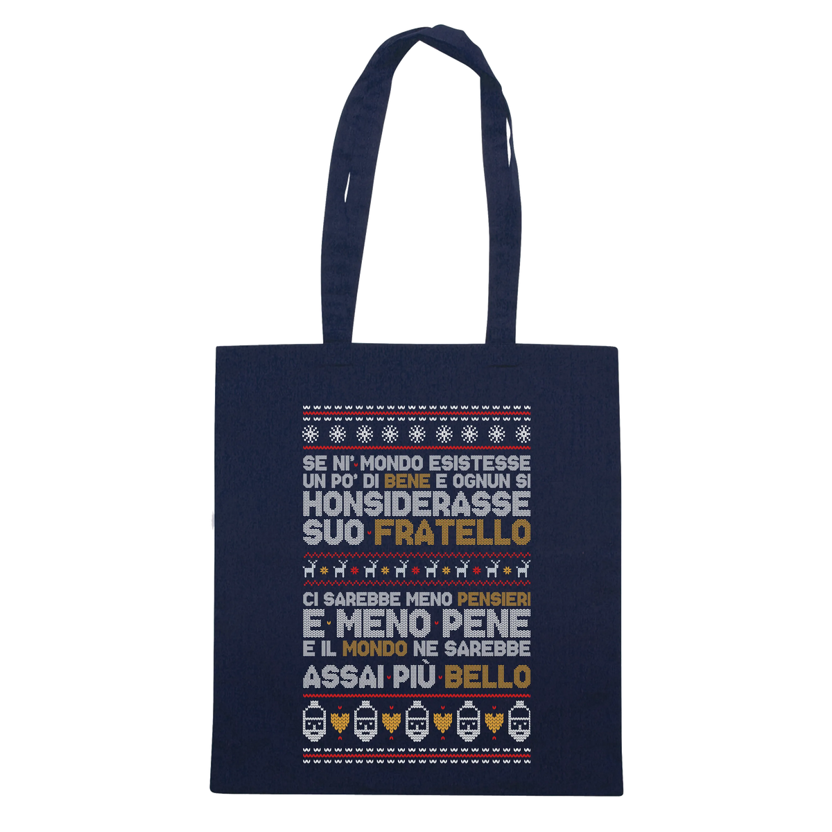 CUC SHOPPER Poesia Natalizia - PERSONAGGI FAMOSI - Natale - Patchani - #chooseurcolor
