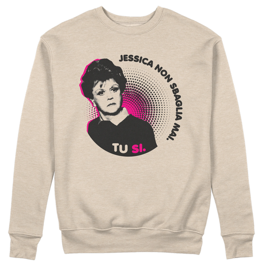 CUC GIROCOLLO Jessica non sbaglia mai - Unisex - Jessica Fletcher - PERSONAGGI FAMOSI - Divertente - Crime - #chooseurcolor