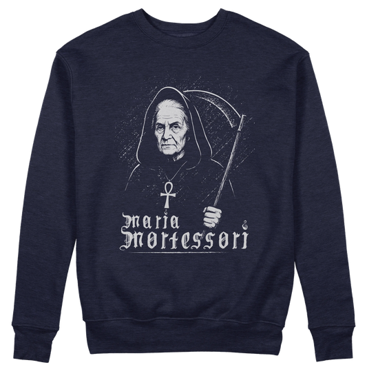 CUC GIROCOLLO Maria Mortessori - Unisex - PERSONAGGI FAMOSI - Black Metal - Divertente - #chooseurcolor