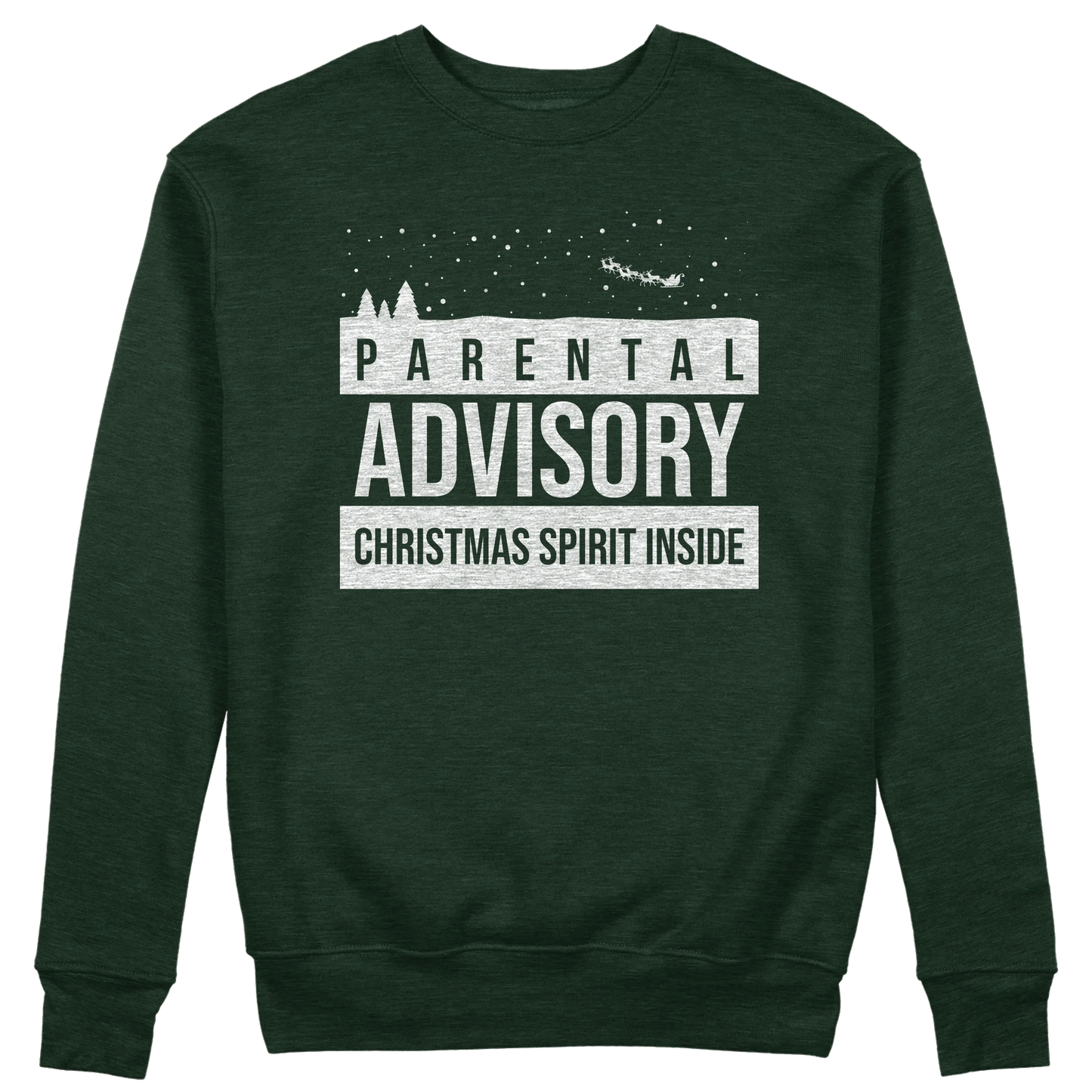 CUC GIROCOLLO Parental Advisory Christmas Spirit Inside - Unisex - Natale - Divertente - #chooseurcolor