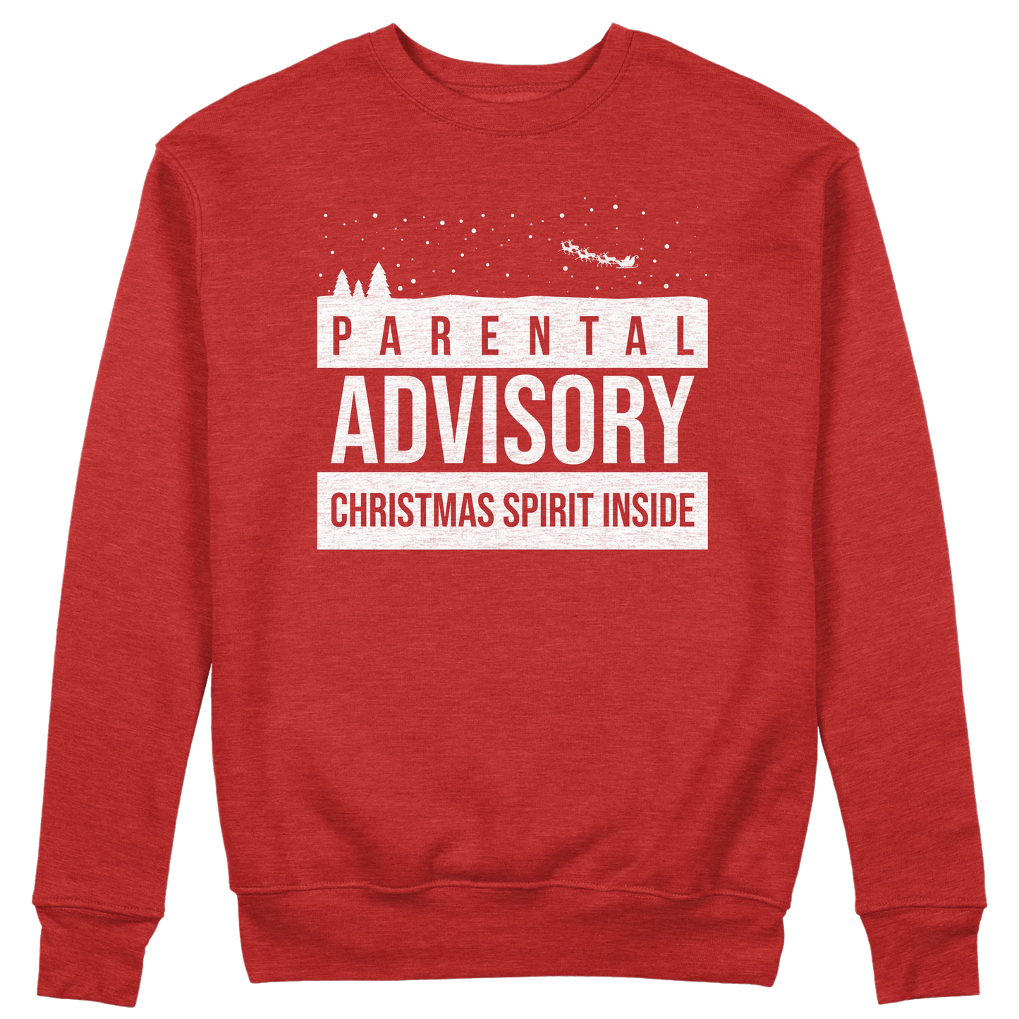 CUC GIROCOLLO Parental Advisory Christmas Spirit Inside - Unisex - Natale - Divertente - #chooseurcolor