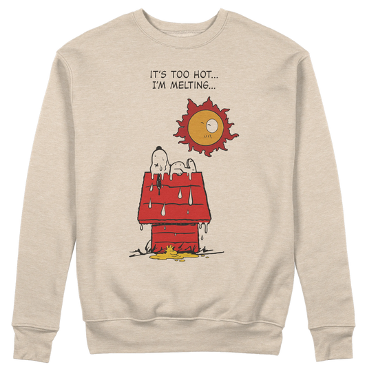CUC GIROCOLLO Melting Snoopy - Pollon Crossover - Unisex - Estate - Caldo - Cambiamento Climatico - Divertente - #chooseurcolor