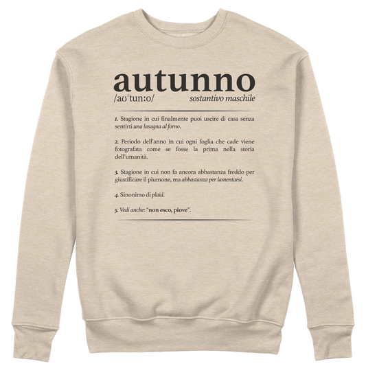 CUC GIROCOLLO Definizione Autunno - Unisex - AUTUNNO - Divertente - #chooseurcolor