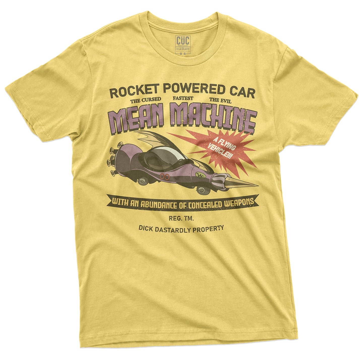 CUC T-Shirt MEAN MACHINE- Dick & Muttley - Wacky - #chooseurcolor
