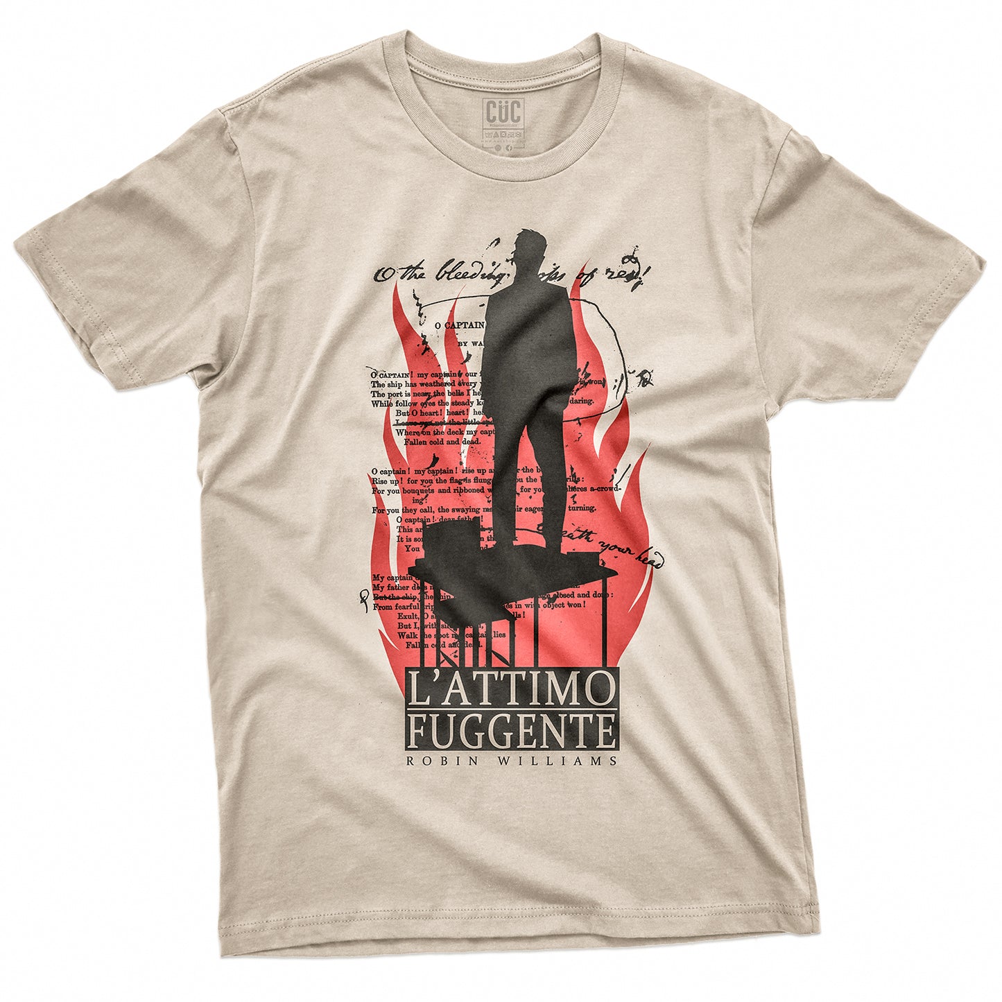 CUC T-Shirt O CAPITANO - L'attimo Fuggente - Cinema  #chooseurcolor