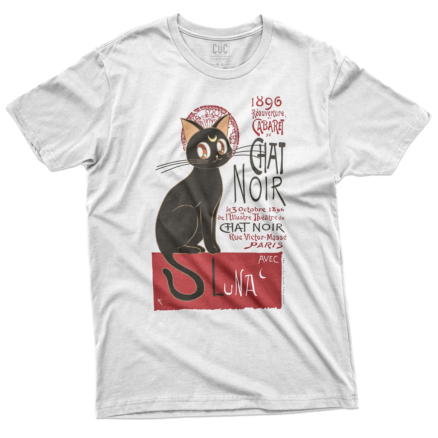 CUC T-Shirt LUNA - Noir - Sailor - Cartoon - #chooseurcolor