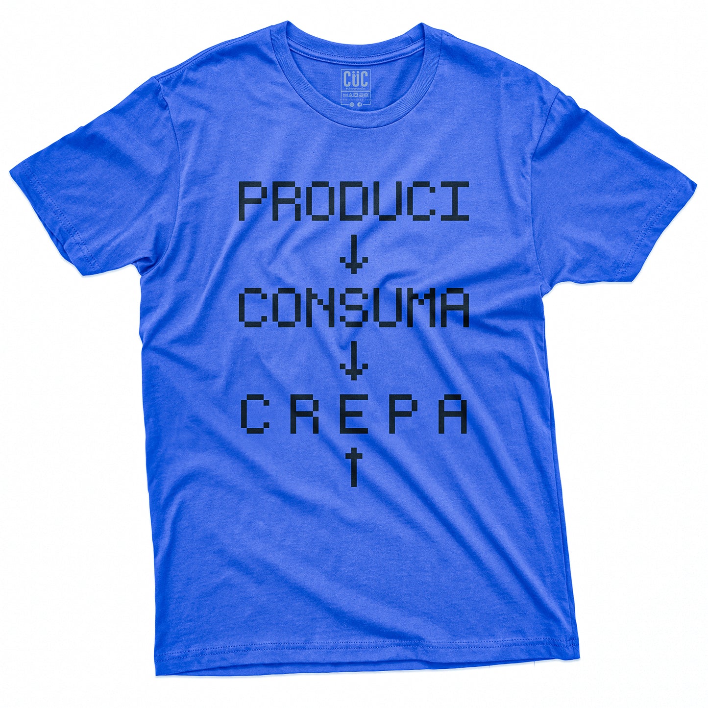 CUC T-Shirt PCC - Produci Consuma Crepa - CCCP - Grafica Punk Rock Alternativa #chooseurcolor