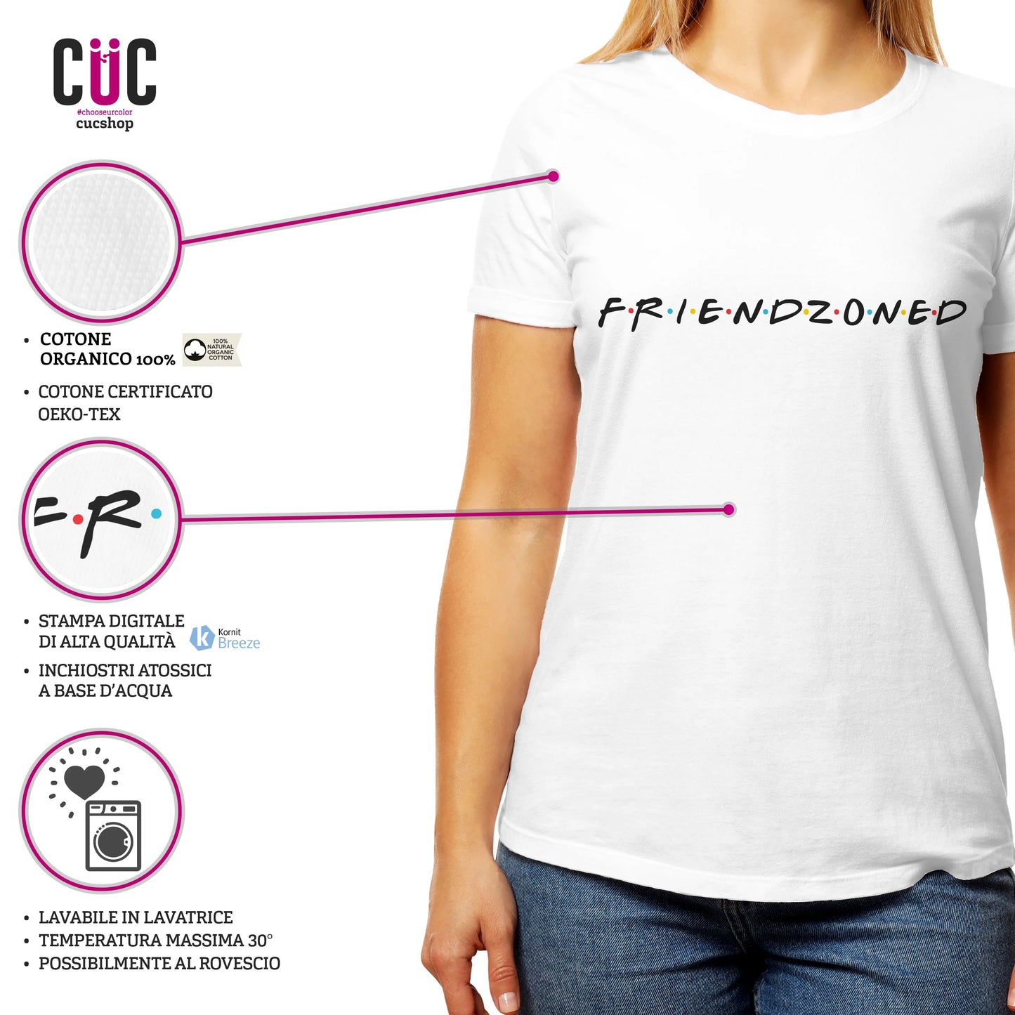 CUC T-SHIRT SAN VALENTINO FRIENDZONED - #chooseurcolor