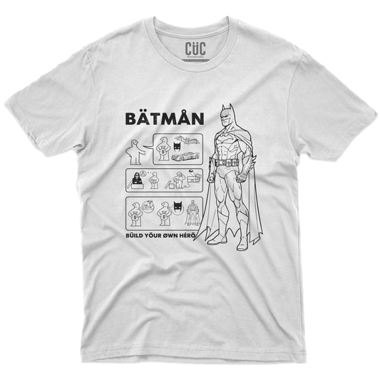 CUC T-SHIRT BATMAN BUILD YOUR HERO - FILM - Cult - Divertente -  #chooseurcolor