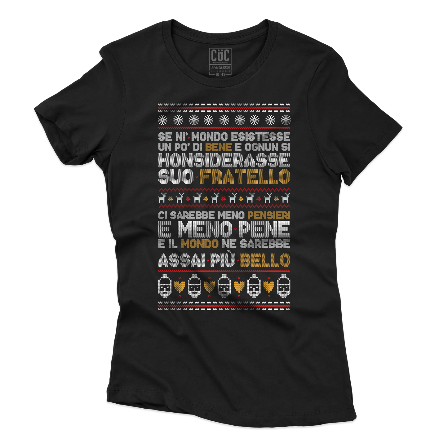 CUC T-SHIRT Poesia Natalizia - PERSONAGGI FAMOSI - Natale - Patchani - #chooseurcolor