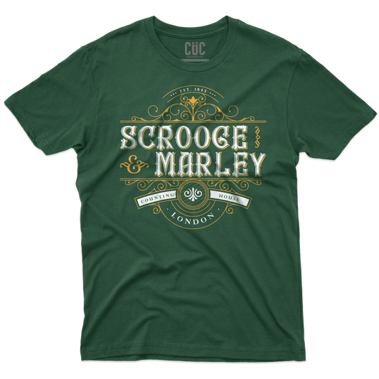 CUC T-SHIRT Scrooge & Marley Counting House - NATALE - PERSONAGGI FAMOSI - Charles Dickens - Canto di Natale - #chooseurcolor
