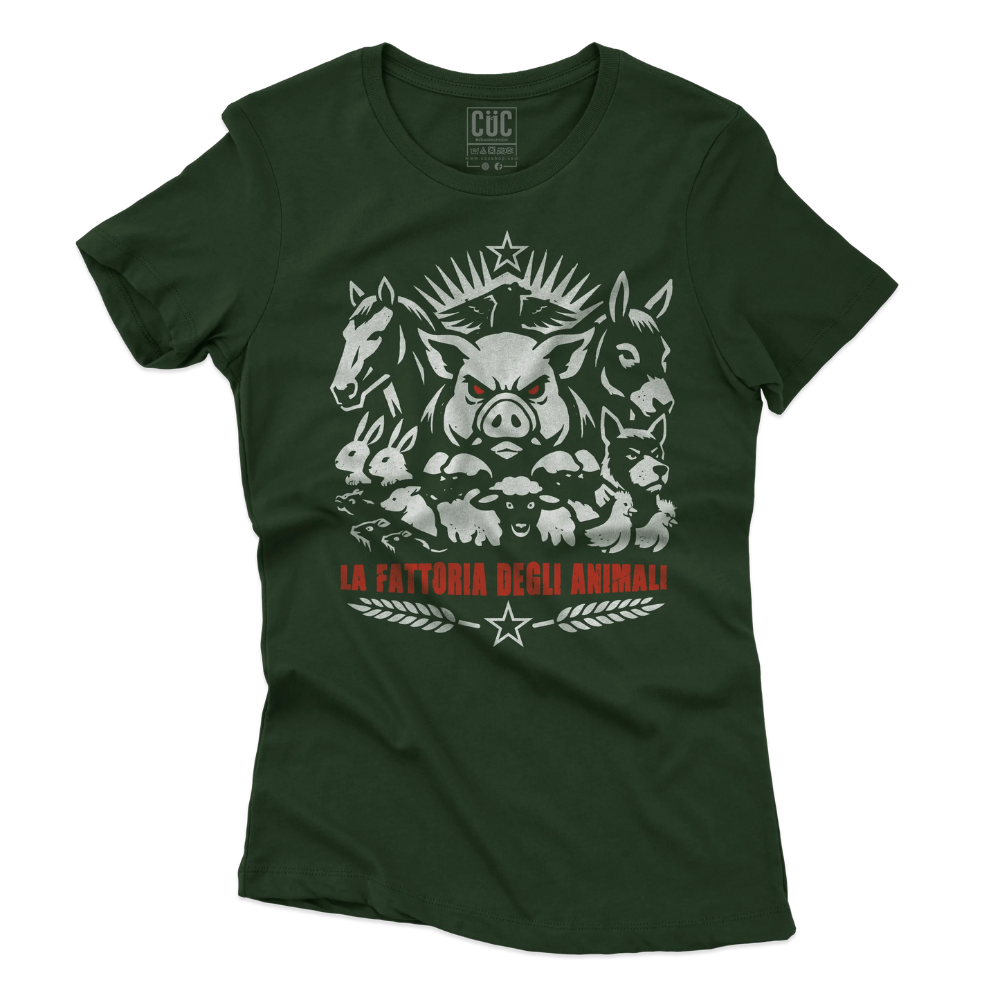 CUC T-SHIRT La fattoria degli animali - LIBRI - Orwell - #chooseurcolor