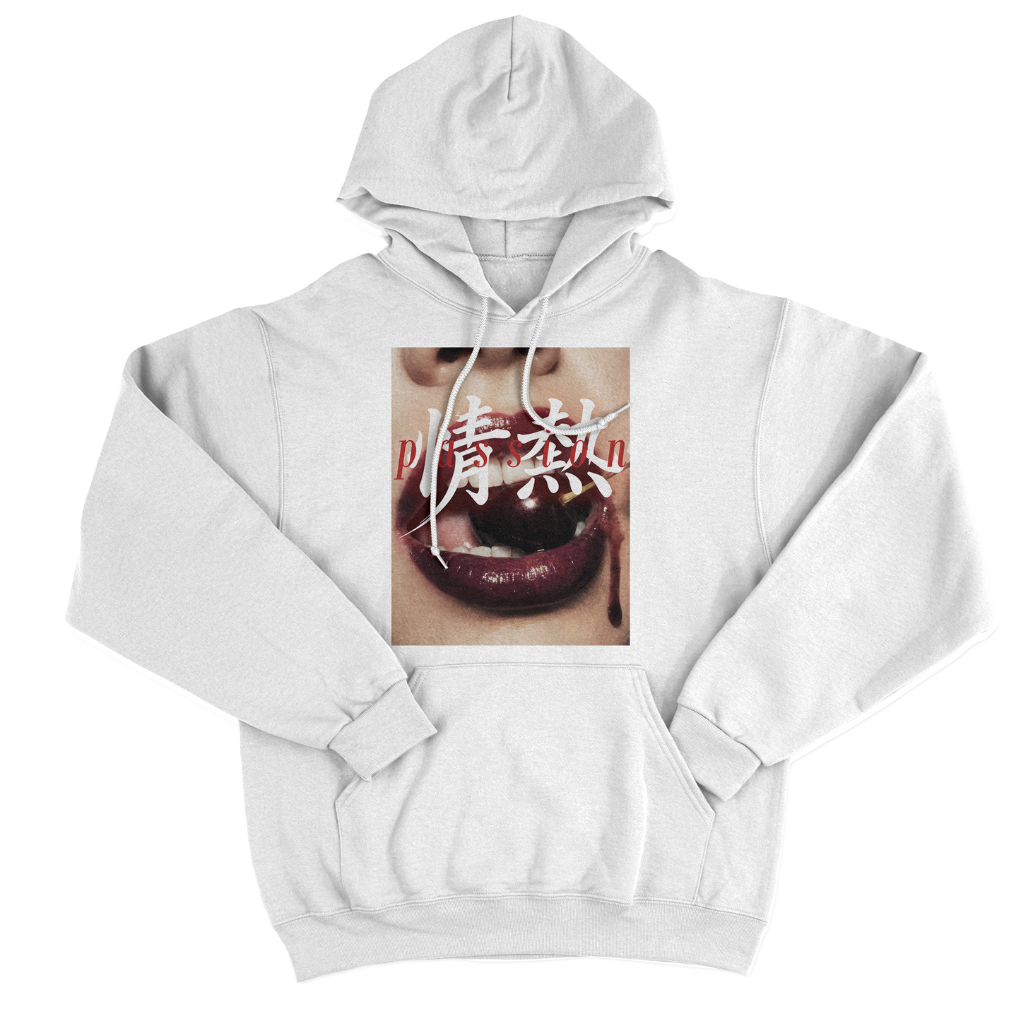 FELPA CAPPUCCIO PASSION maglia fotografica Passione love Bianca #chooseurcolor