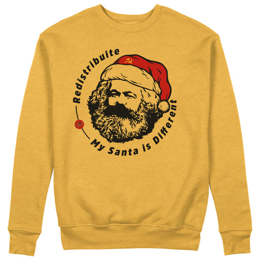 Felpa Girocollo My Santa is Different - Marx Natale #chooseurcolor