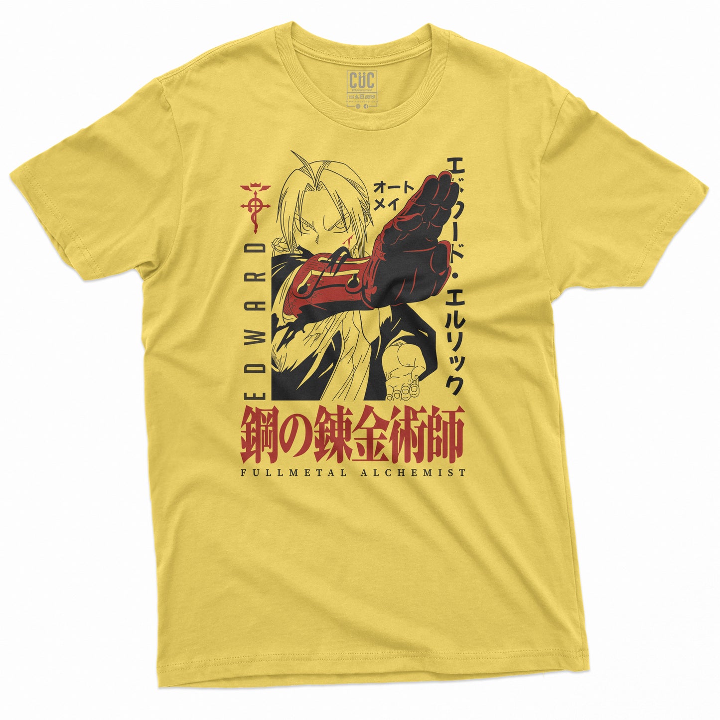 T-Shirt EDWARD FULLMETAL - Manga cult - Anime #chooseurcolor