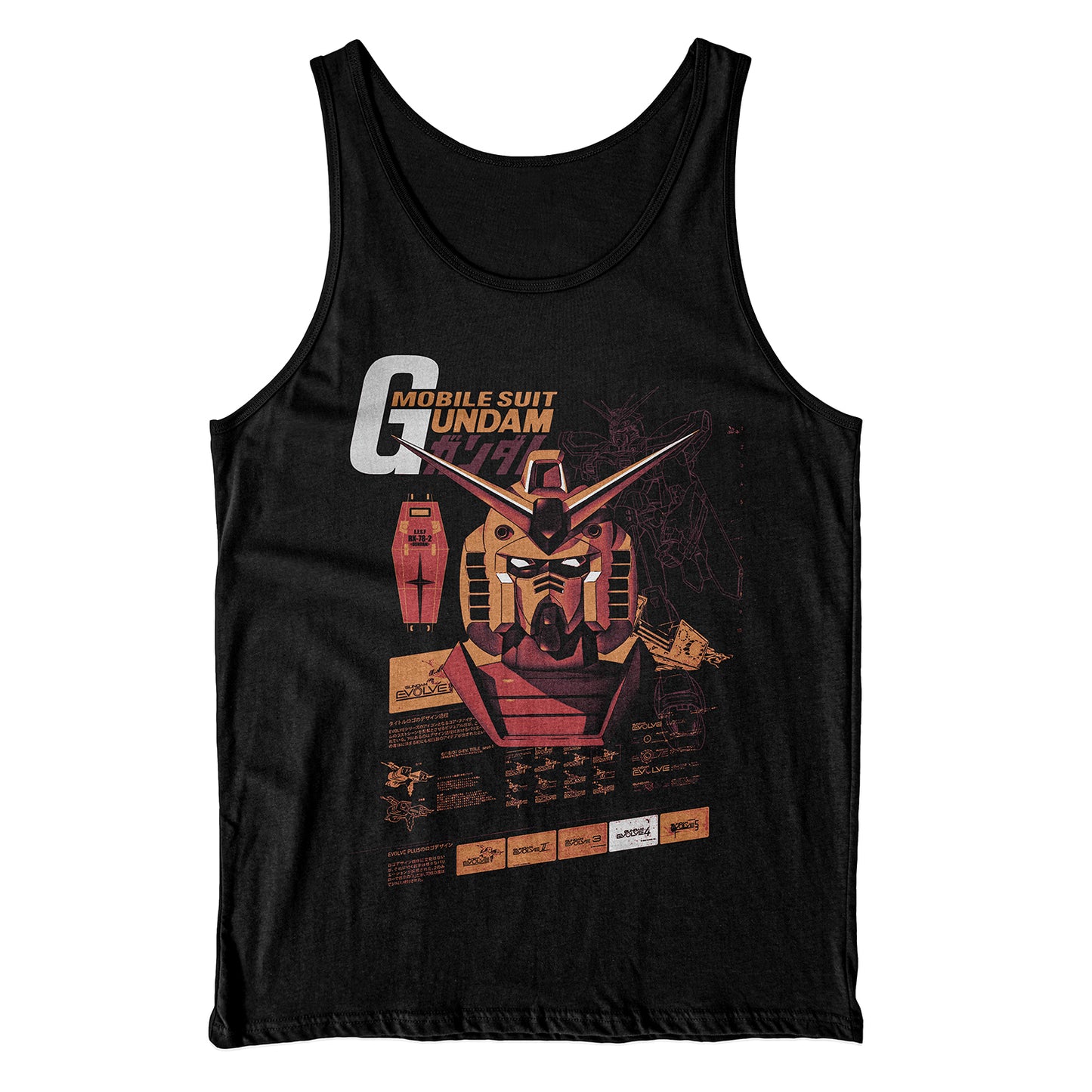 Canotta CUC GUNDAM DARK - Anime - Cult #chooseurcolor