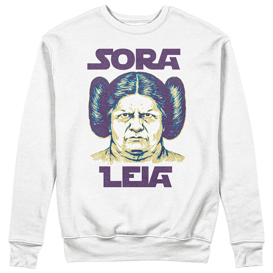 Felpa Girocollo Unisex SORA LEIA - Divertente - Mash Up #chooseurcolor