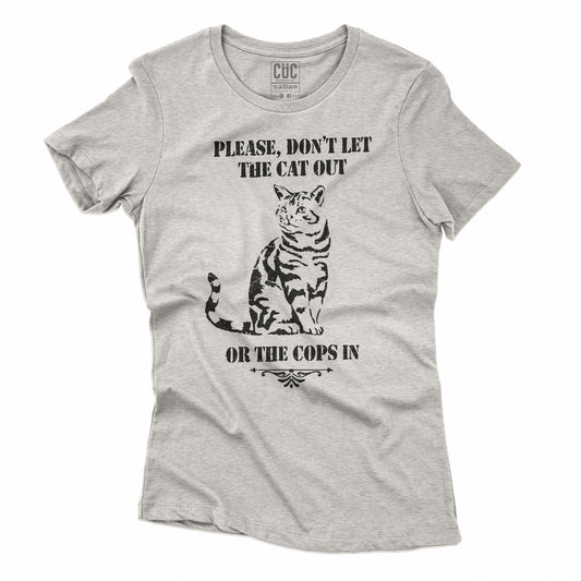CUC T-Shirt CAT IN - Cops out - Cat Lovers #chooseurcolor