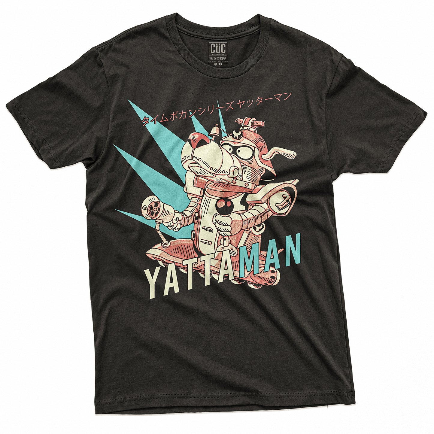 CUC T-Shirt YATTAMAN DARK - Cartoni anni 80 #chooseurcolor