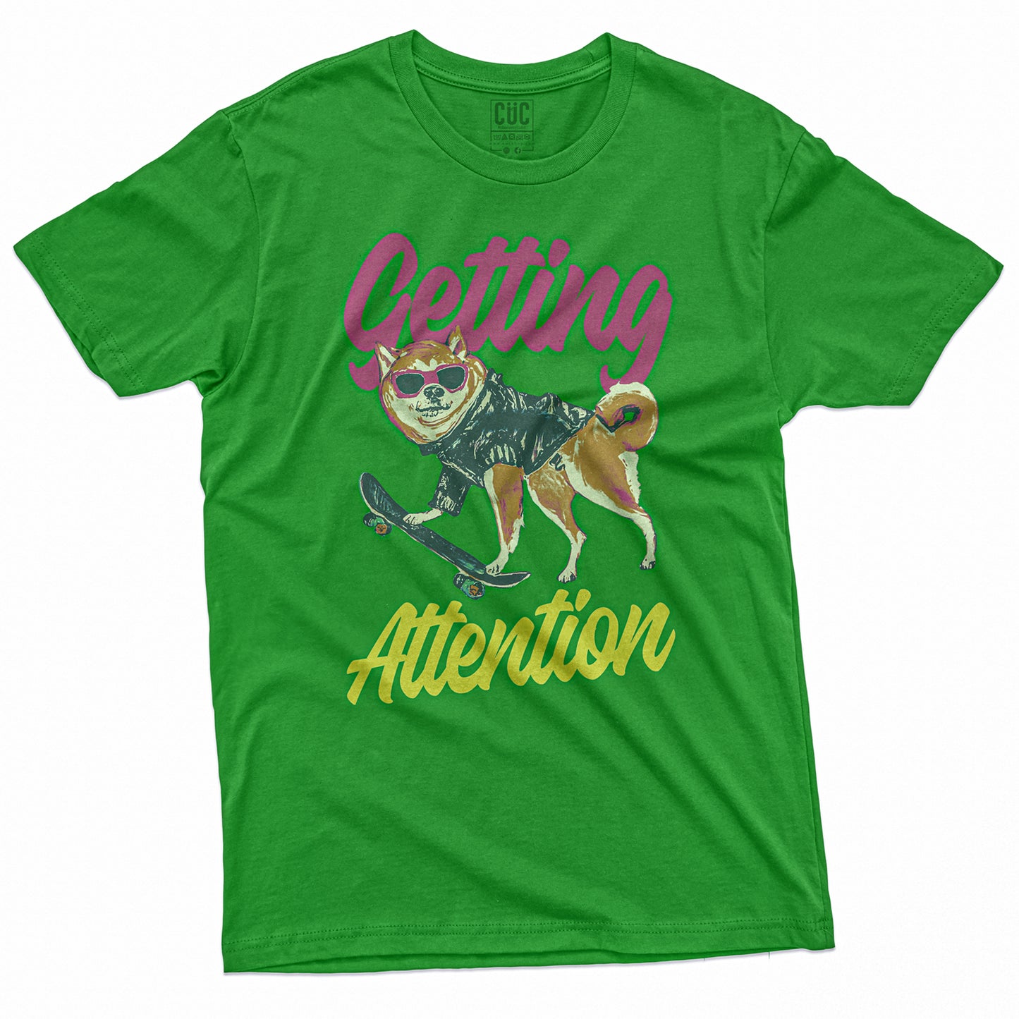 CUC T-Shirt GET DOGE - Getting Attention - Divertente #chooseurcolor