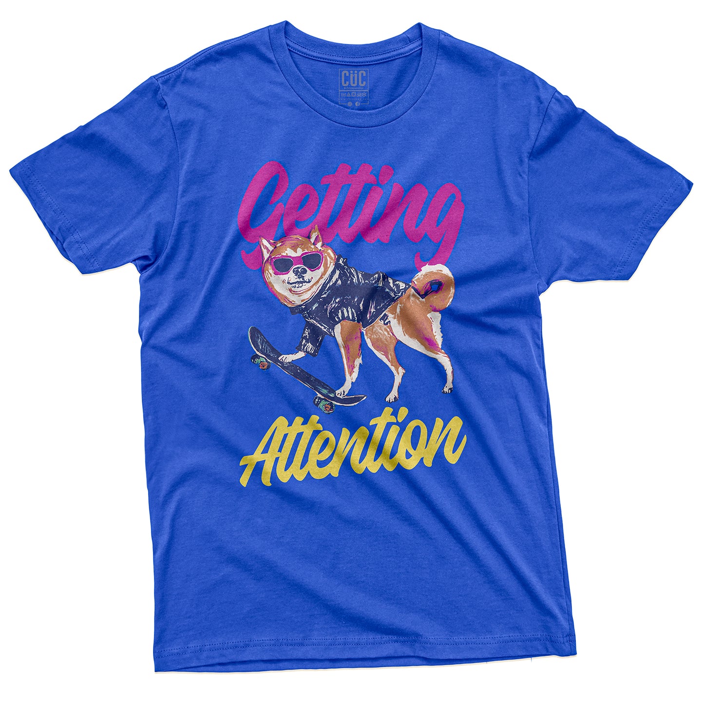 CUC T-Shirt GET DOGE - Getting Attention - Divertente #chooseurcolor