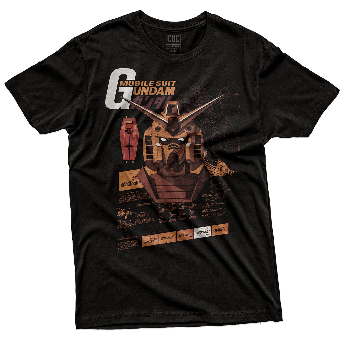CUC T-Shirt GUNDAM DARK - Manga - Anime Cult #chooseurcolor