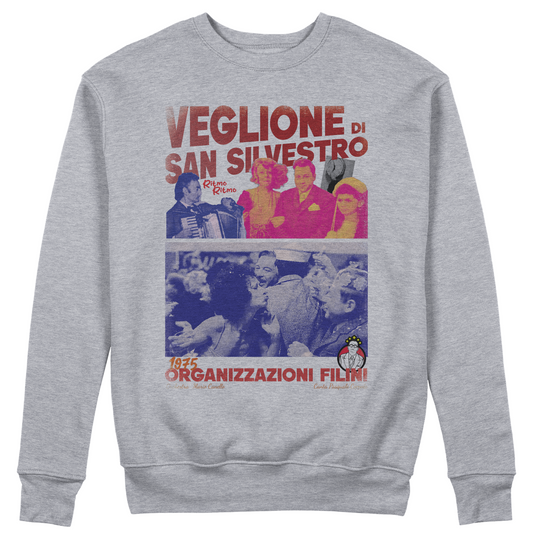 Felpa Girocollo unisex VEGLIONE DI SAN SILVESTRO - organizzazioni Filini #chooseurcolor