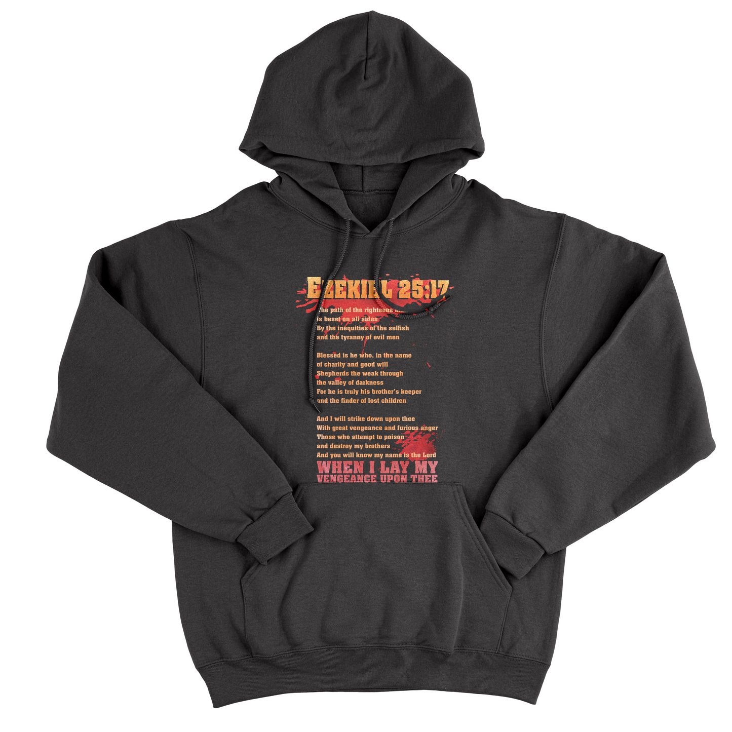 Felpa Cappuccio EZEKIEL 25:17 - pulp fiction #chooseurcolor