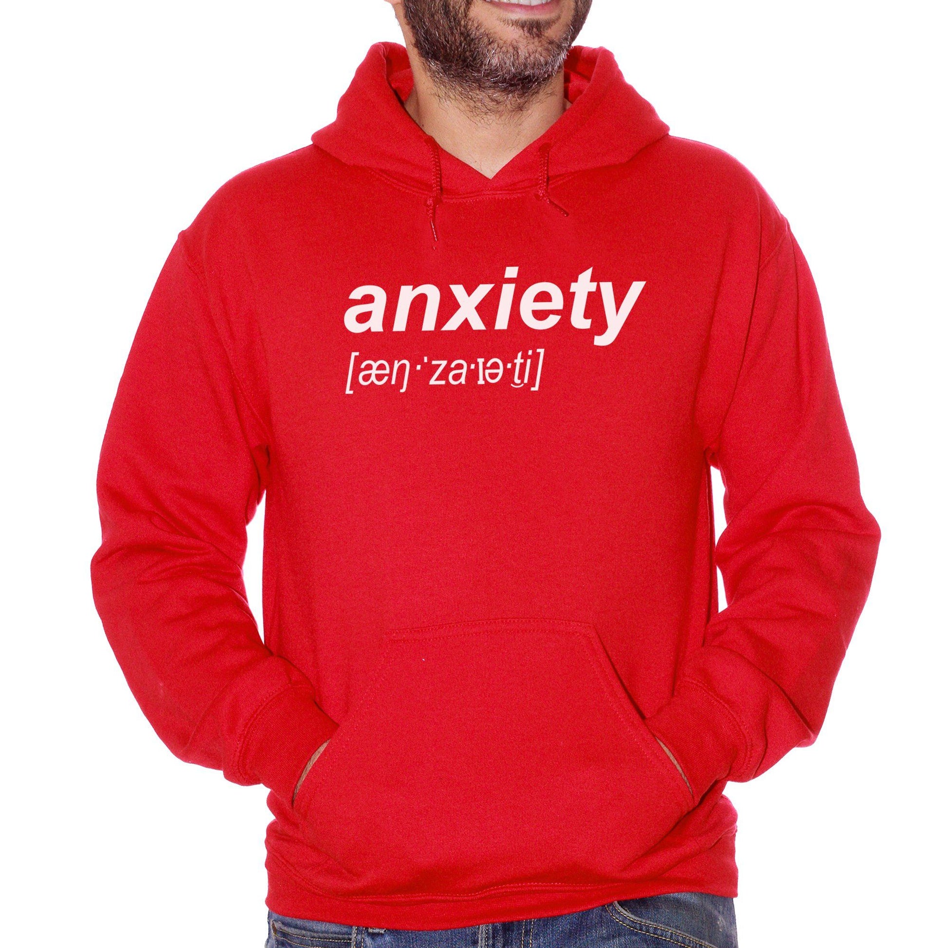 Firebrick Felpa Anxiety Ansia - SOCIAL CucShop
