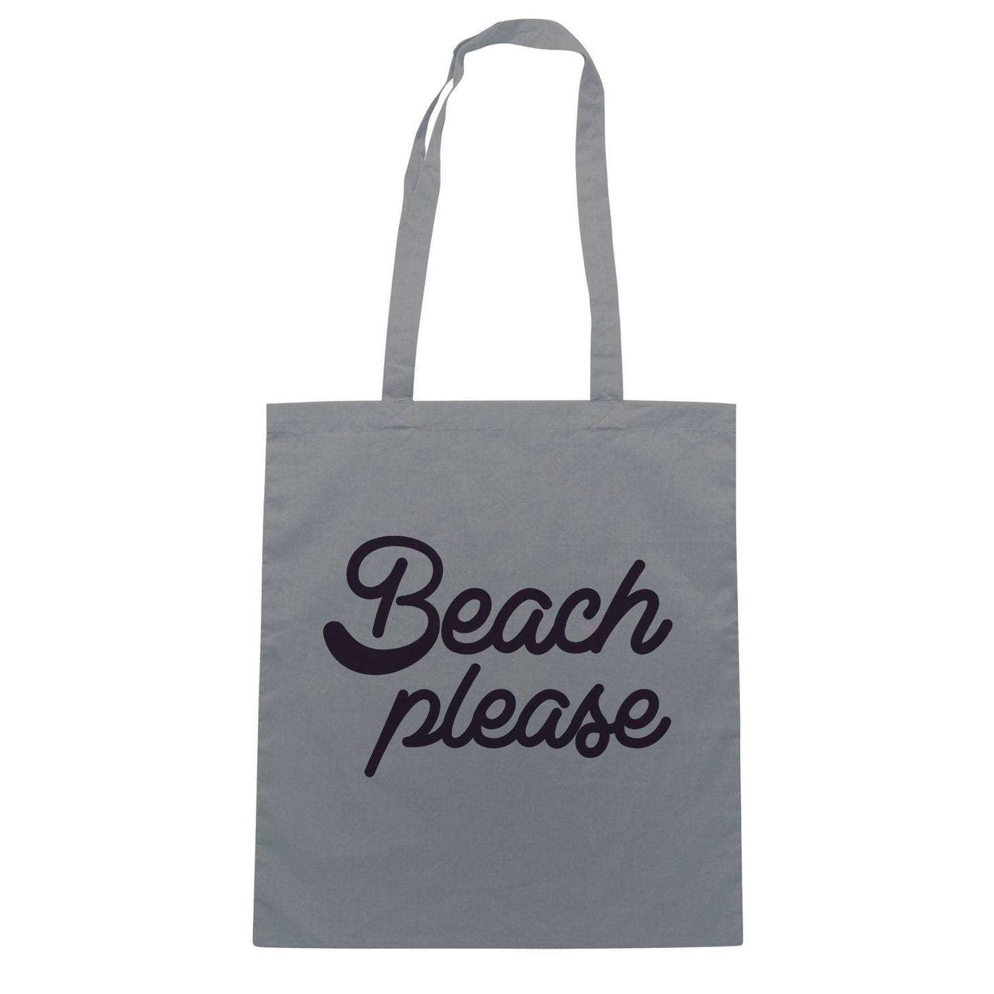 Slate Gray Borsa Beach Please Funny Divertente Summer Estate - Grigio - SOCIAL CucShop