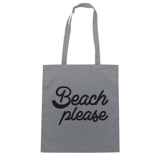 Slate Gray Borsa Beach Please Funny Divertente Summer Estate - Grigio - SOCIAL CucShop