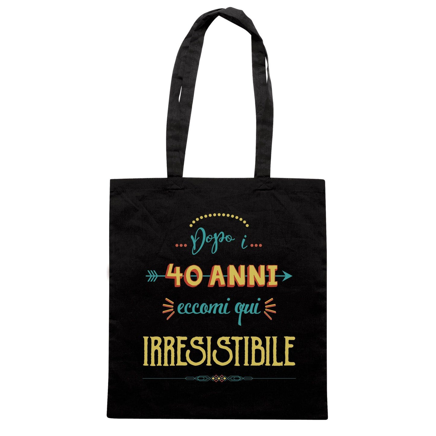 Black Borsa 40 Anni Compleanno - Nera - SOCIAL CucShop
