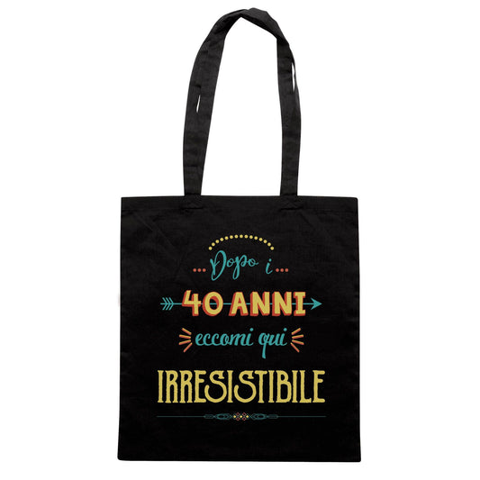Black Borsa 40 Anni Compleanno - Nera - SOCIAL CucShop