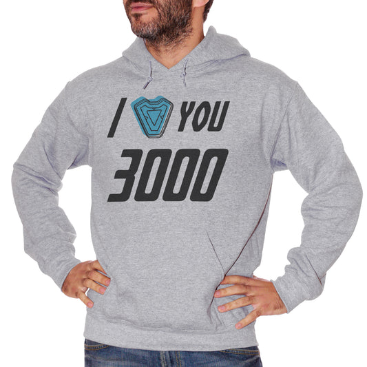 Felpa cappuccio CUC I Love You 3000 Super Hero Tony Stark - FILM - CUC chooseurcolor