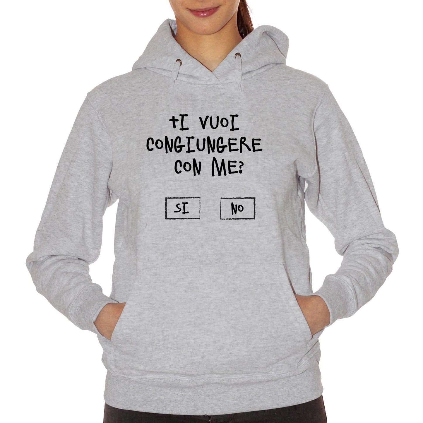 Gray Felpa Cappuccio Congiunti Domanda Divertente Lockdown - Social Choose ur color CucShop