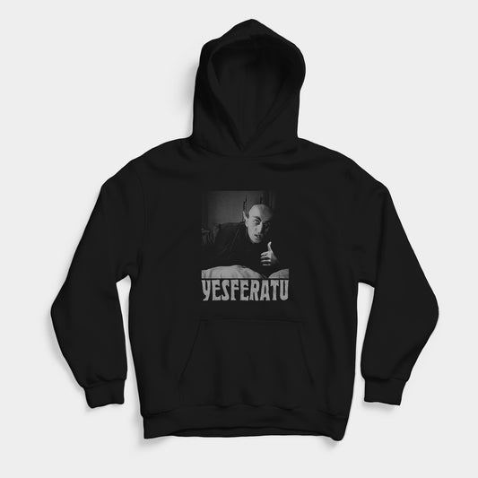 CUC Felpa Cappuccio - YESFERATU - Nosferatu Horror Movie - Divertente - #chooseurcolor - CUC chooseurcolor