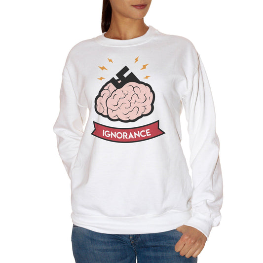 Lavender Felpa Girocollo Ingroranza Razzismo Racism - Social Choose ur Color CucShop