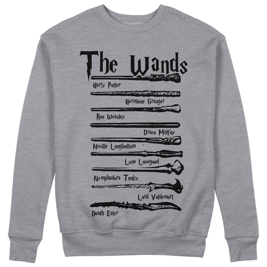 Felpa CUC Girocollo The Wands HP Harry bacchette magiche - Unisex #chooseurcolor - CUC chooseurcolor