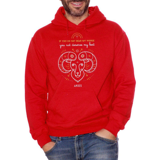 Firebrick Felpa Zodiac Aries - DIVERTENTE Choose ur color CucShop