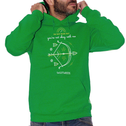 Forest Green Felpa Zodiac Sagittarius - DIVERTENTE Choose ur color CucShop