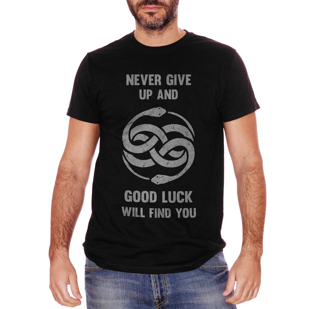 White T-Shirt La Storia Infinita Never Give Up - FILM Choose ur color CucShop