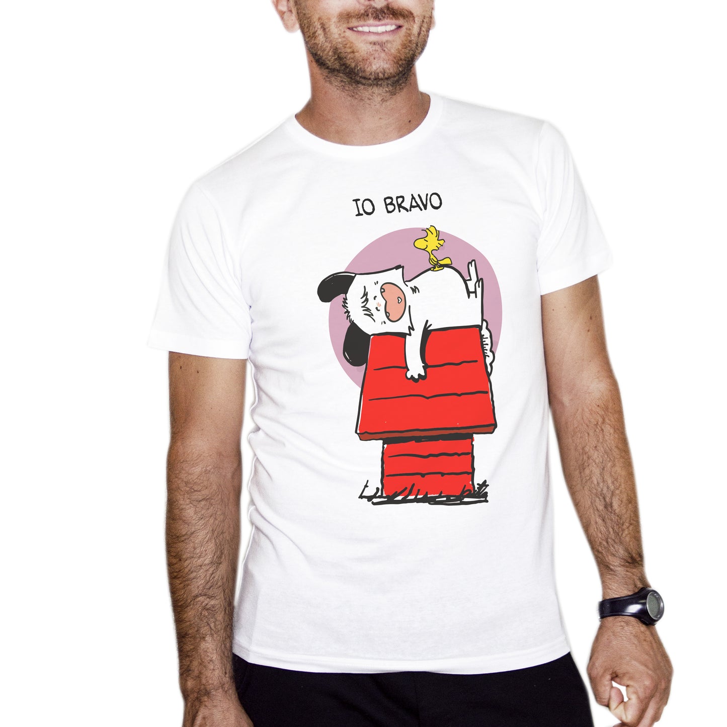Tomato T-Shirt Spank like Snoopy - Rivisitazione simpatica del cartone animato anni 80 - Chooseurcolor CucShop