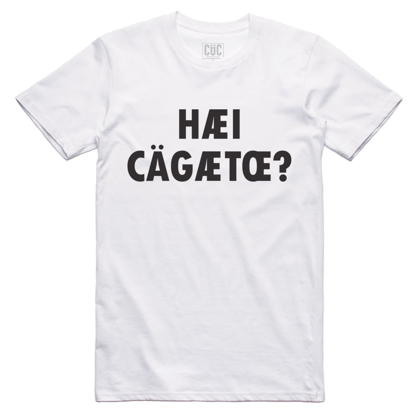 T-Shirt Hai cagxxto? - frase lol fonetica - divertente - #chooseurcolor - CUC chooseurcolor
