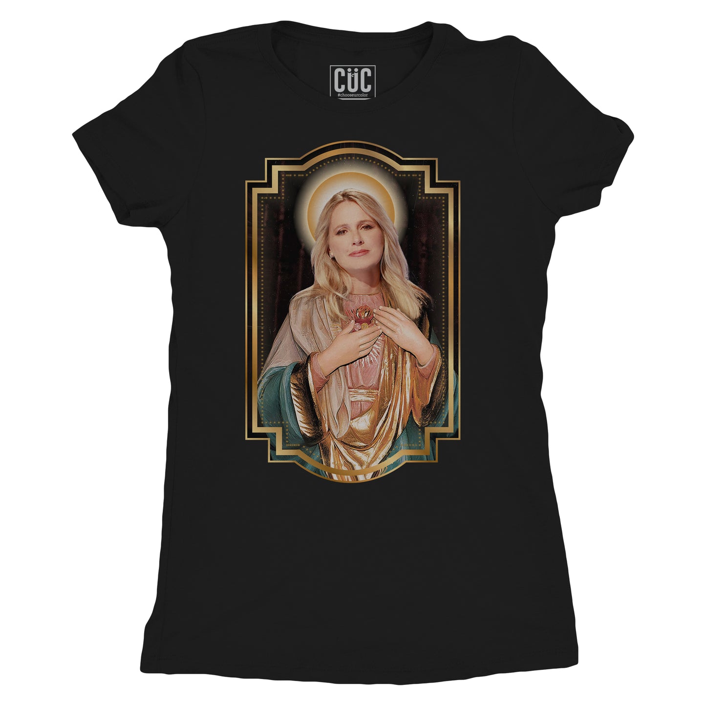 CUC T-Shirt Meme Santissima Federica Sciarelli - Nera #chooseurcolor - CUC chooseurcolor
