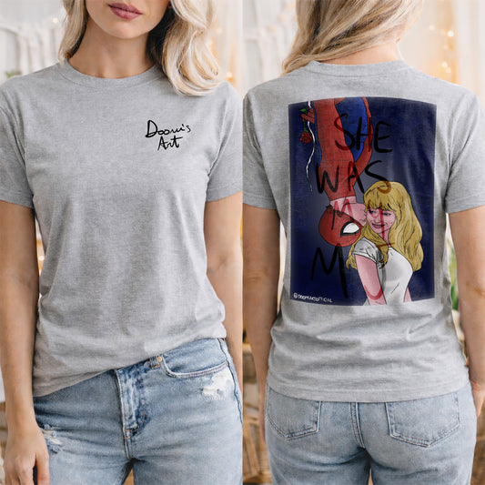 T-SHIRT MJ STAMPA fronte retro Grigio #chooseurcolor