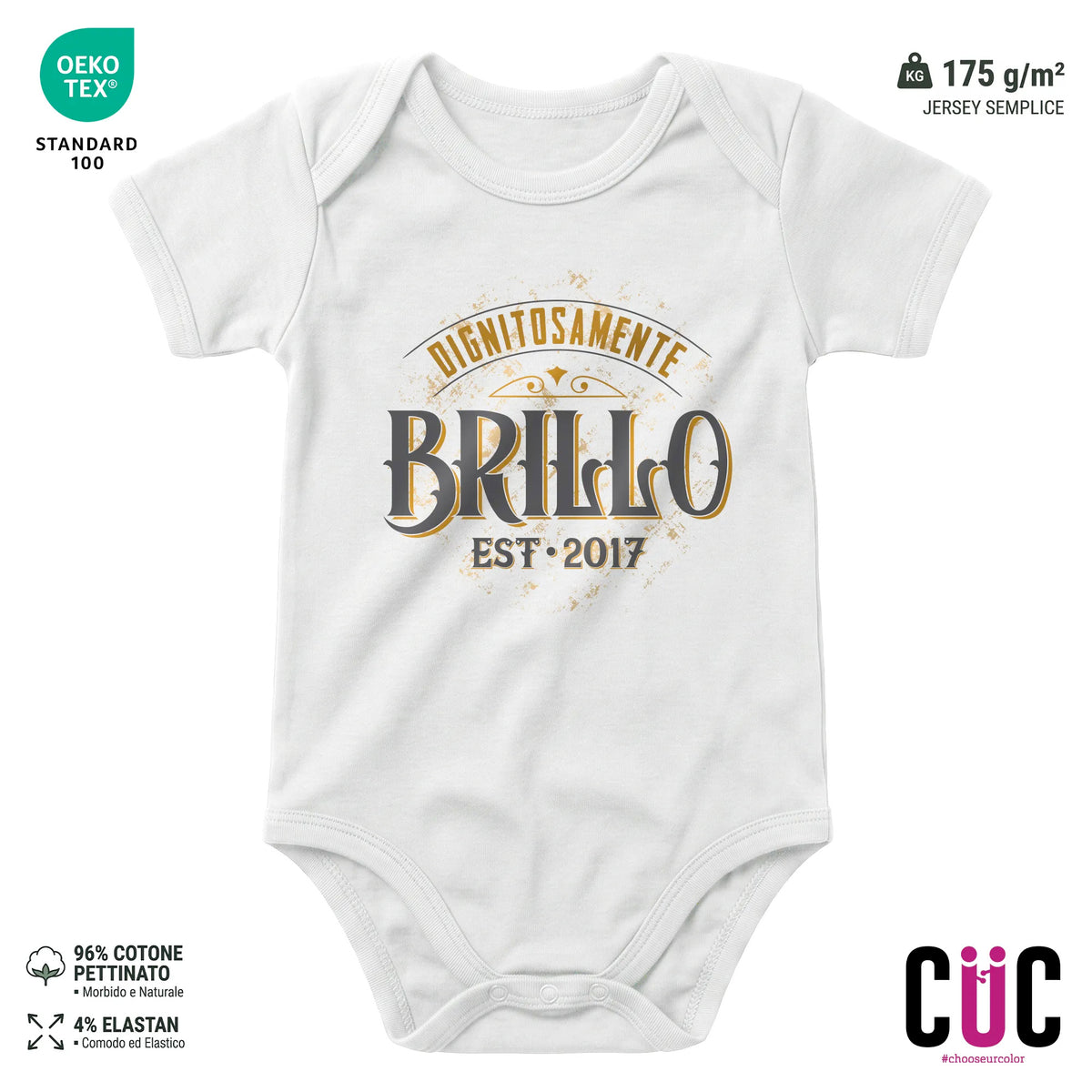 BODY BAMBINO CUC BODY BAMBINI DIGNITOSAMENTE BRILLO PERSONAGGI FAMOSI MEME Bianca M [IMGKEY:WHI:M:1]