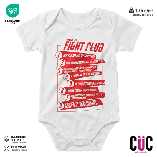 BODY BAMBINO CUC BODY BAMBINI REGOLE DEL FIGHT CLUB FILM CULT Bianca M [IMGKEY:WHI:M:1]