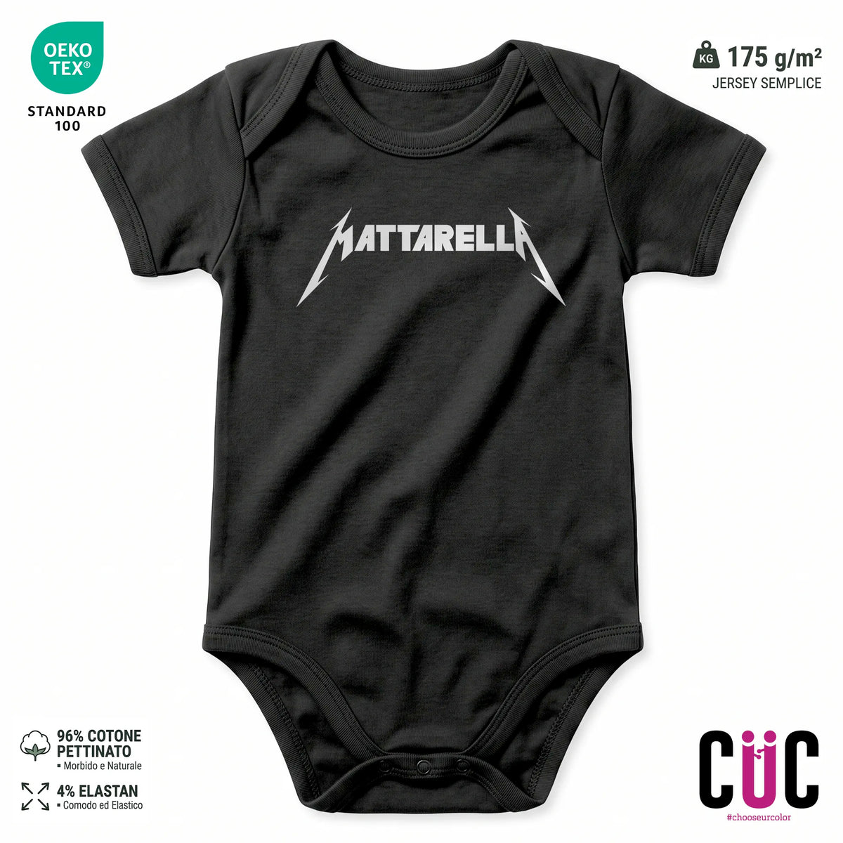 BODY BAMBINO CUC BODY BAMBINI METAL MATTARELLA PERSONAGGI FAMOSI Nera M [IMGKEY:BLA:M:1]