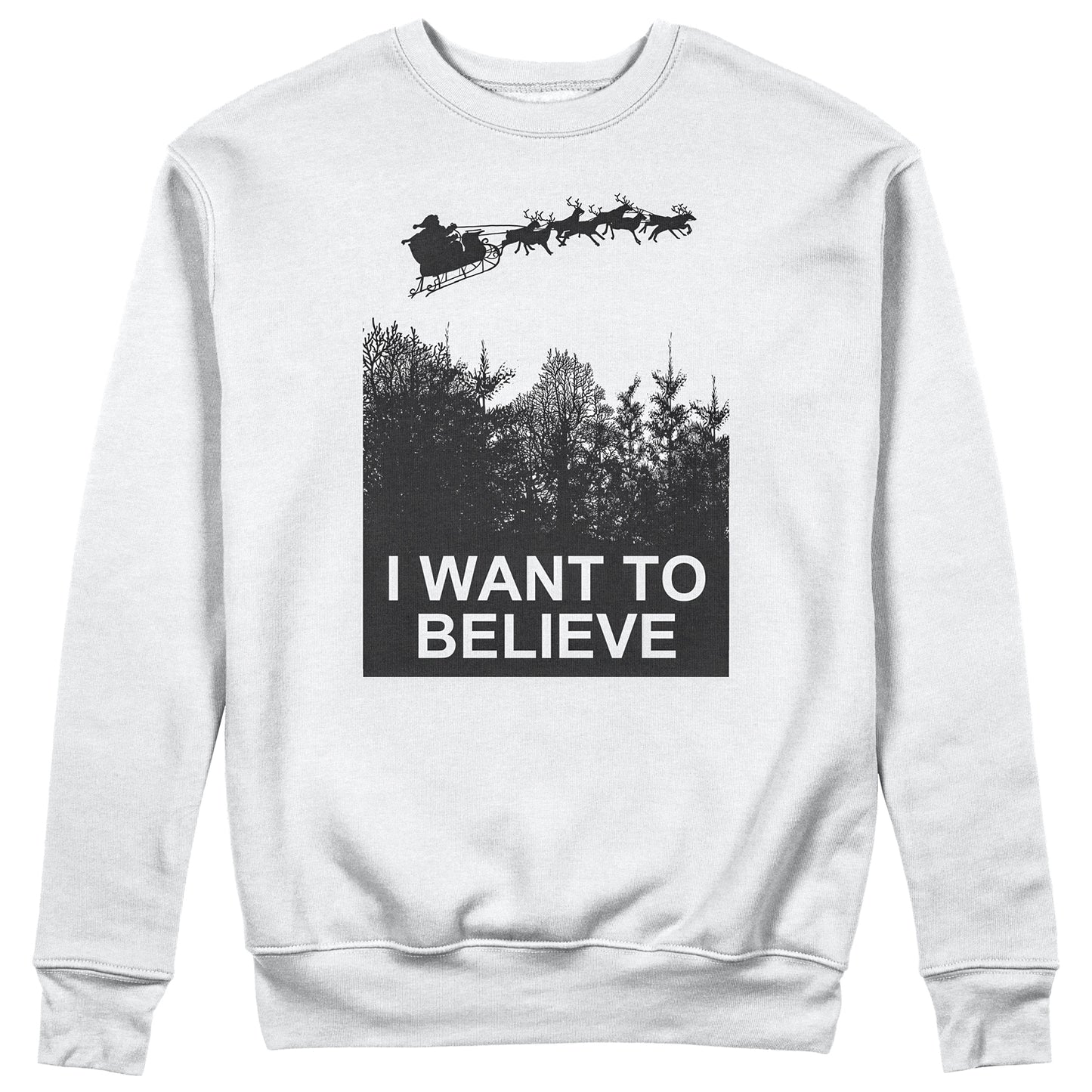 CUC Felpa Girocollo  I WANT TO BELIEVE NATALE - XMAS-  Unisex #chooseurcolor